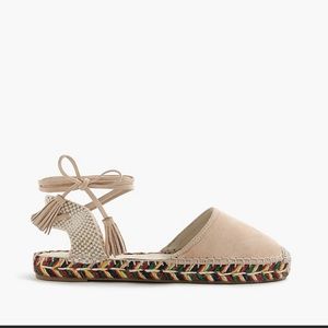 NWT Baja Suede Espadrilles. J. Crew. Size 9
